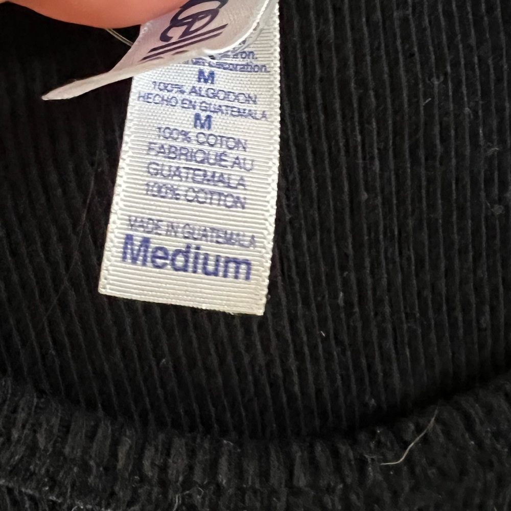 Cheers Ribbed Black Tank Top Size Medium - Picture 2 of 3